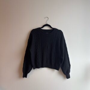 Gap Black Cable Knit Sweater